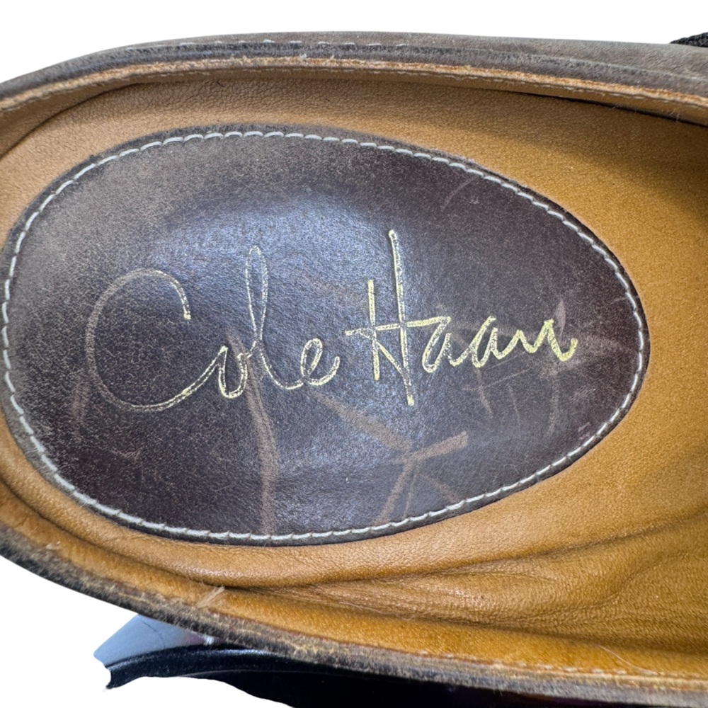 Women’s Brown Suede Slip-On Heeled Clogs - Picture 9 of 13
